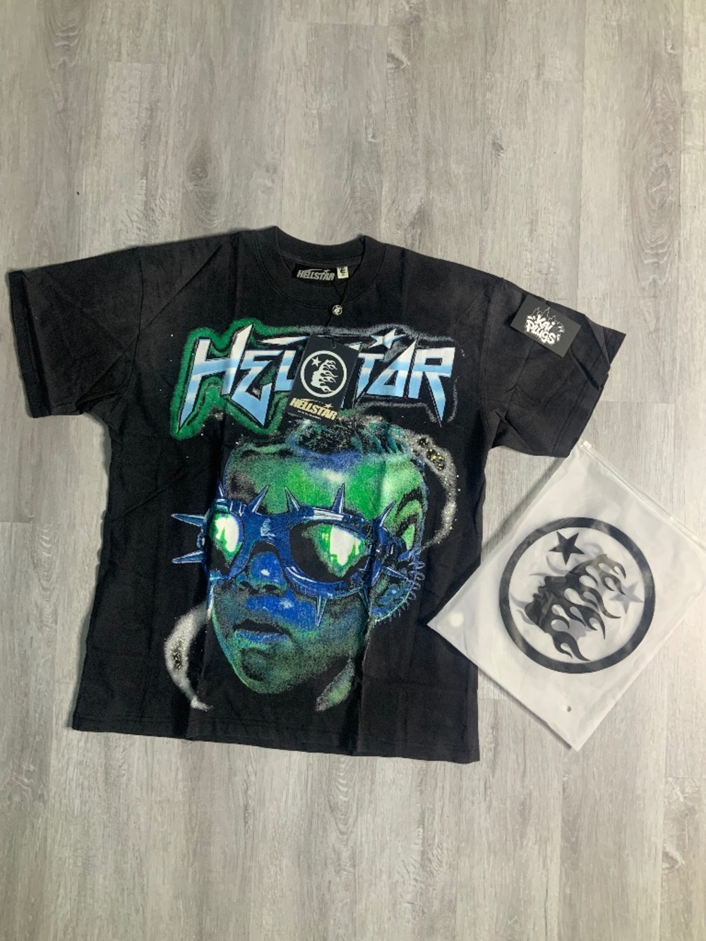 *NEW* Black/Green Hellstar Tee Size Small, Med, Large 100% Authentic